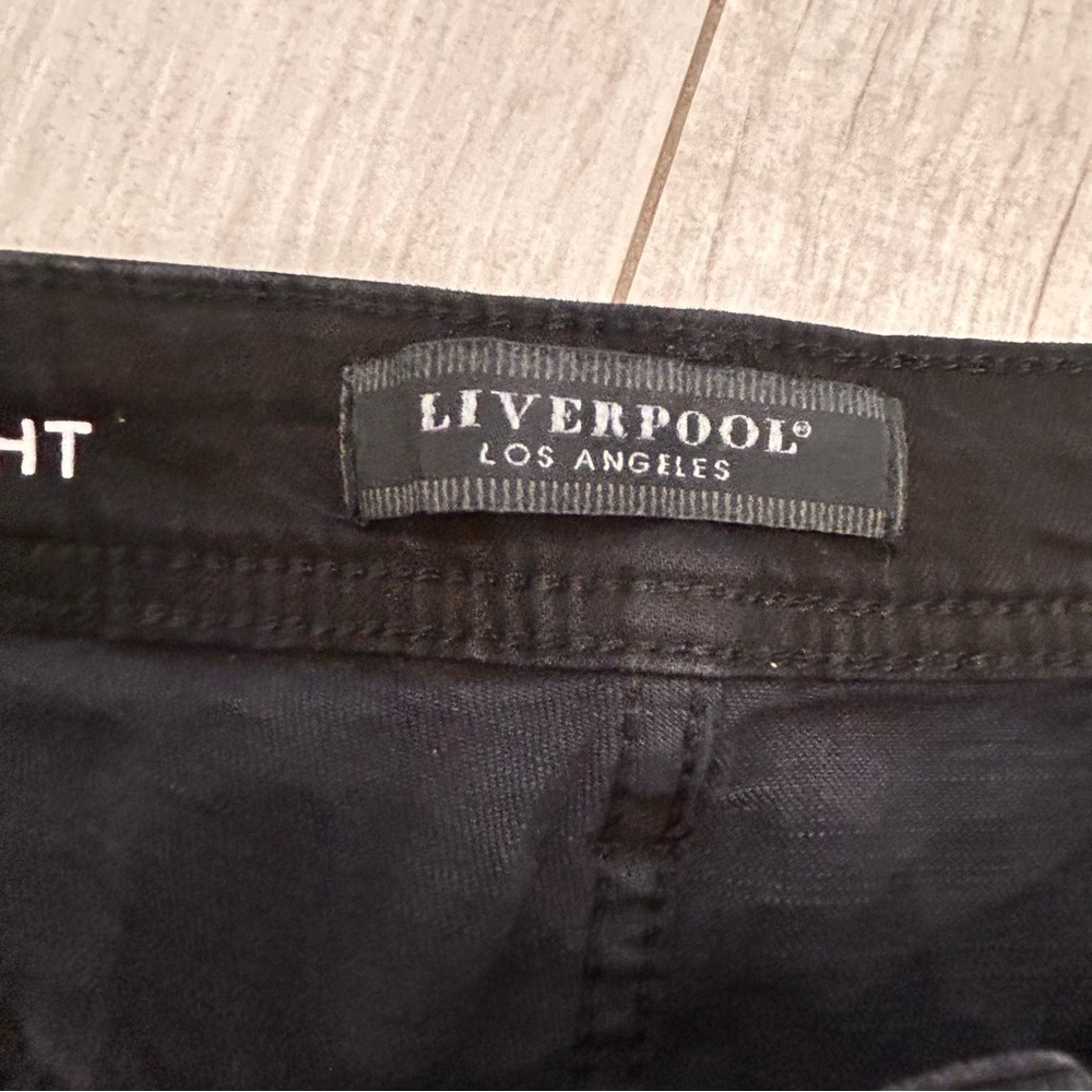 NWT Liverpool Size 33 Men's Black Slim Straight Jeans - Picture 3 of 7